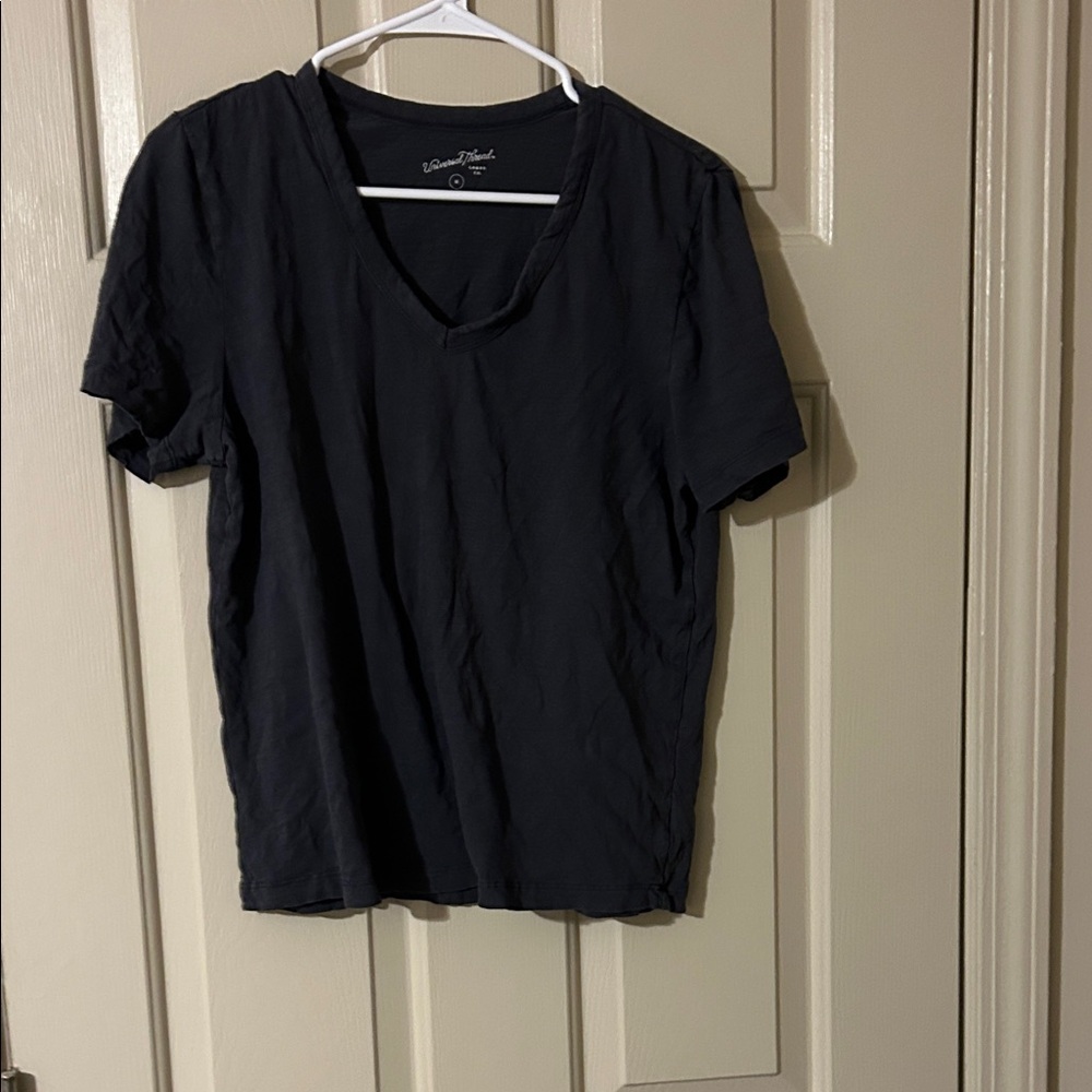Dark Grey V-Neck T-Shirt